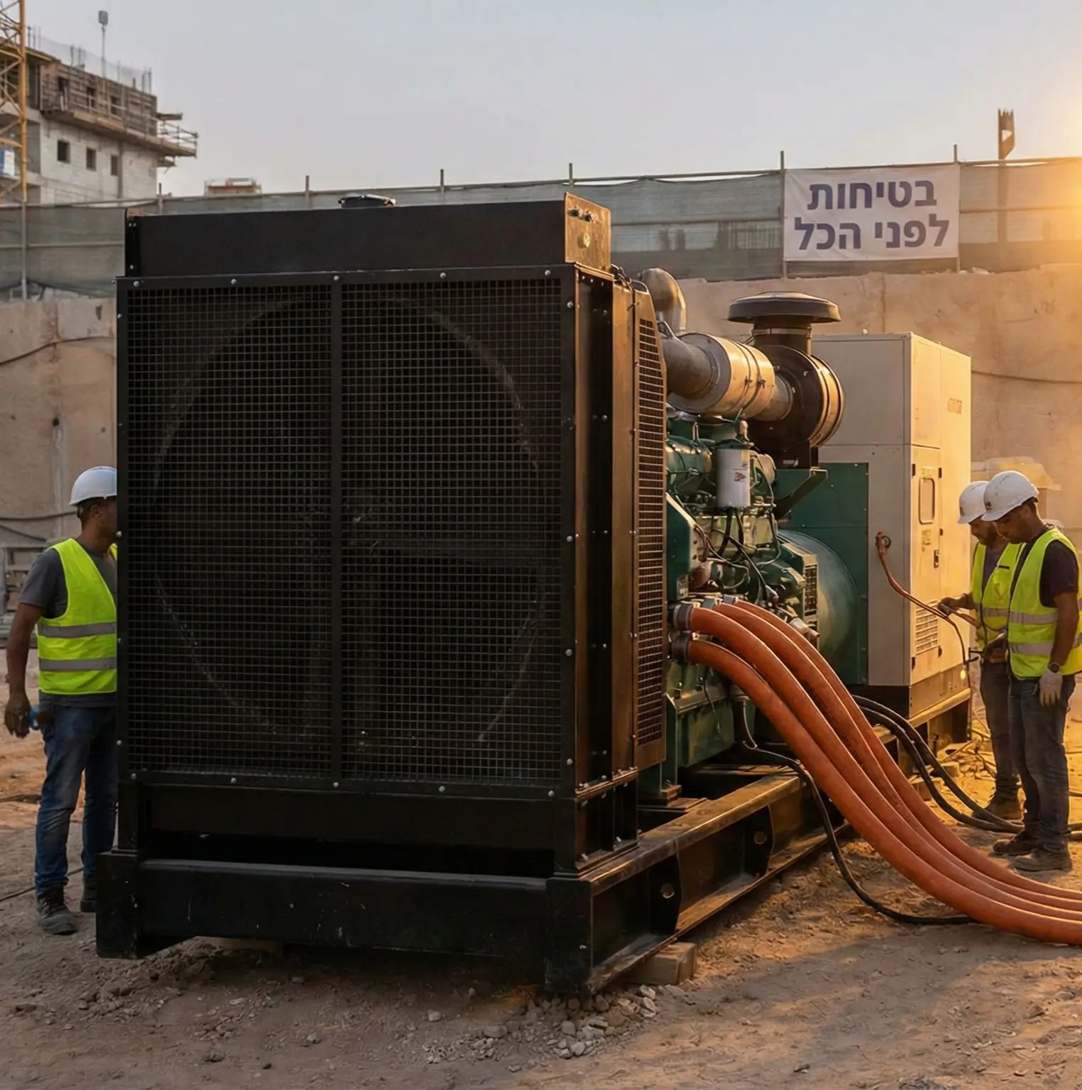 בטיחות לפני הכל בחשמל זמני והשכרת גנרטורים